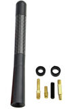 SEAT MODELLERİ Uyumlu Alüminyum Karbon Fiber Oto Araç Anten Çubuğu Siyah