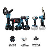 CHELİKBEİ Beşli Set MK350 (Budama testeresi 13mm Ç.MANDREN+S.SIKMA+Ş.SPRAL+Ş.HİLTİ) 