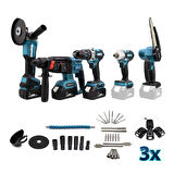 CHELİKBEİ Beşli Set MK350 (Budama testeresi 13mm Ç.MANDREN+S.SIKMA+Ş.SPRAL+Ş.HİLTİ) 