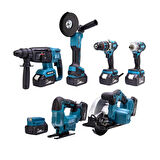 CHELİKBEİ YEDİLİ SET (POWERBANK&LED+ Ş.Hilti+Ş.spral+S.Sıkma+13mm Ç.Mandren+Ş.Dekupaj+Sunta Kesme) 
