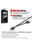Samsung A33 A34 A35 A53 A54 A55 Type-C den Type-C ye 2 metre Uzun Şarj Kablosu 25W 2M