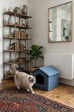 ComfyCloud Keten Kedi ve Köpek Yatağı