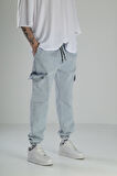 Premium Kalite Buz Mavi Jogger Pantolon