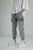 Premium Kalite Gri Jogger Pantolon