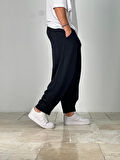 Double Paça Detaylı Siyah Pantolon