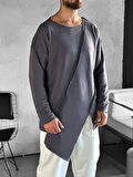 Asimetrik Gri Sweat