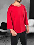 Fakir Kol Kırmızı Bohem T-Shirt