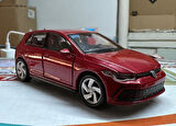 Oyuncak Metal Model Araba 1/36 Çek Bırak VW Golf 8 GTI Kırmızı