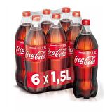 Coca Cola Kola Orijinal Tat 1,5 Lt X 6 Adet