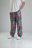 Etnik Desenli Baggy Pantolon