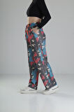 Etnik Desenli Baggy Pantolon