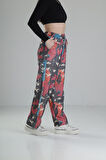 Etnik Desenli Baggy Pantolon