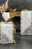 Nazlı 5 Parça Salon Takımı Krem