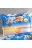 Balloon Baskılı Kapitoneli Tek Kişilik Yatak Örtüsü