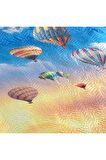 Balloon Baskılı Kapitoneli Tek Kişilik Yatak Örtüsü