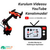 CODLAI - ArmBot Eco / Programlanabilir Robotik Kol (3D Baskı Set)
