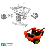 CODLAI - CarBot Eco / Programlanabilir Robotik Araba  (3D Baskı Set)
