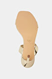 Katy Perry The Analia Çift Bantlı Kadın Altın İnce Topuklu Terlik