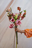 Yapay Gala Dalı Beyaz Pembe 73 cm