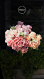 Yapay Gül Lilyum Ortanca Demeti 49 cm Koyu Pembe