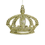Yılbaşı Süsü Simli Taç Model Altın 13 cm