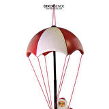 Yılbaşı Süsü Davullu Balon Noel Baba Kırmızı Beyaz 80 cm