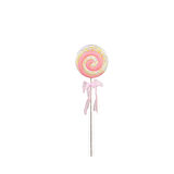 Yılbaşı Süsü Simli Lolipop Süs Pembe 40 cm