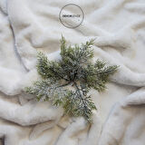 Yılbaşı Süsü Selvi Çam Demeti Yeşil 15 cm