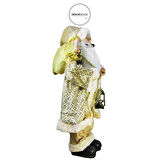 Baklava Desenli Noel Baba Altın 60 cm