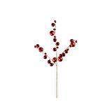Yılbaşı Süsü Parlak Toplu Dal Kırmızı 70 cm