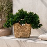 Yapay Çay Ot Bonzai Dal Yeşil 38 cm