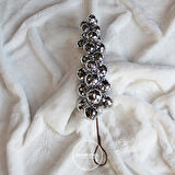 Yılbaşı Süsü Disko Toplu Üzüm Sarkıt Gümüş 45 cm