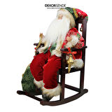 Yılbaşı Süsü Sandalyeli Noel Baba 50x35 cm