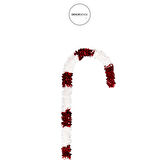 Yılbaşı Süsü Şerit Baston Şeker Kırmızı Beyaz 90 cm