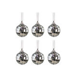 Yılbaşı Süsü Disko Topu Gümüş 6'lı 4 cm