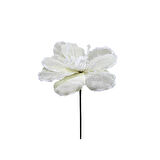 Yapay Keten Çiçek Ponsetya Krem 30 cm