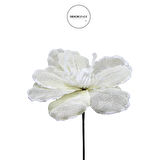 Yapay Keten Çiçek Ponsetya Krem 30 cm