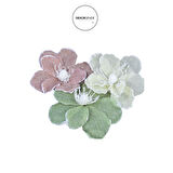 Yapay Keten Çiçek Ponsetya Krem 30 cm