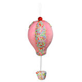 Yılbaşı Süsü Şekerlemeli Hava Balonu Pembe 30 cm