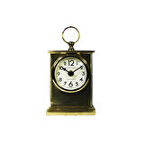 Dikdörtgen Vintage Klasik Masa Saati 16 cm Altın