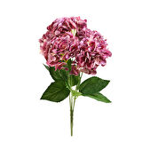 Yapay Ortanca Demeti Islak Dokulu Koyu Pembe 43 cm