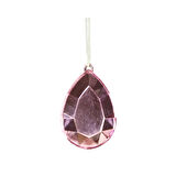 Yılbaşı Süsü Damla Taş Süs Pembe 13 cm