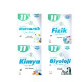Palme 11.Sınıf Matematik Fizik Kimya ve Biyoloji Soru Bankası Seti 4 Kitap