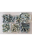 M6 Ysb Vida Somun Pul Seti 180 Parça M6 Boy 15-20-25-30 MM