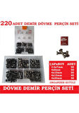 Perçin Demir Dövme-Ezme Perçin Seti 220 Adet