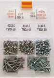 Sunta Vidası Seti 245 Parça Çap 3.5 MM Boy 13-16-20-25-30 MM