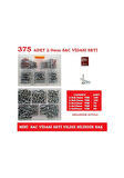 Sac Vidası Seti- Çap 2.9 MM Ysb 375 Adet