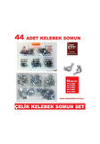 Kelebek Somun Çelik Kelebek Somun Seti 44 Parça