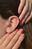 Gold Mini Çiçek Piercing Tragus Helix Kıkırdak