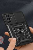 Ugr02 Samsung Galaxy A25 5G Kılıf Pars Lens Yüzüklü Silikon - Gümüş